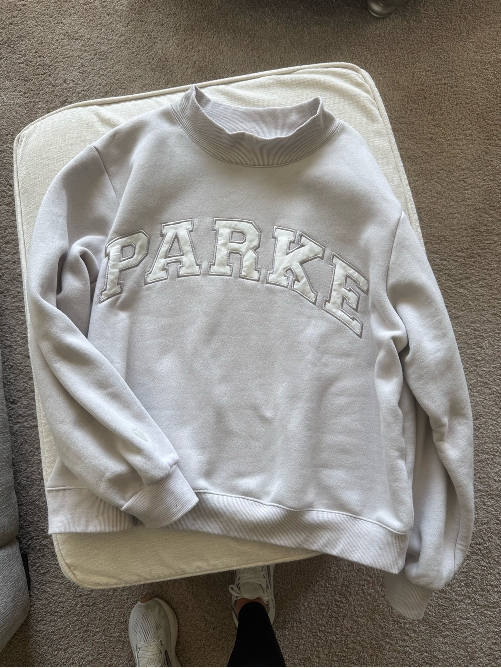Parke Lilac Fleece Mockneck